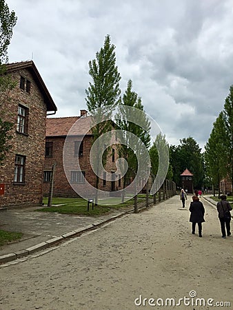 Auschwitz concentration camp Editorial Stock Photo